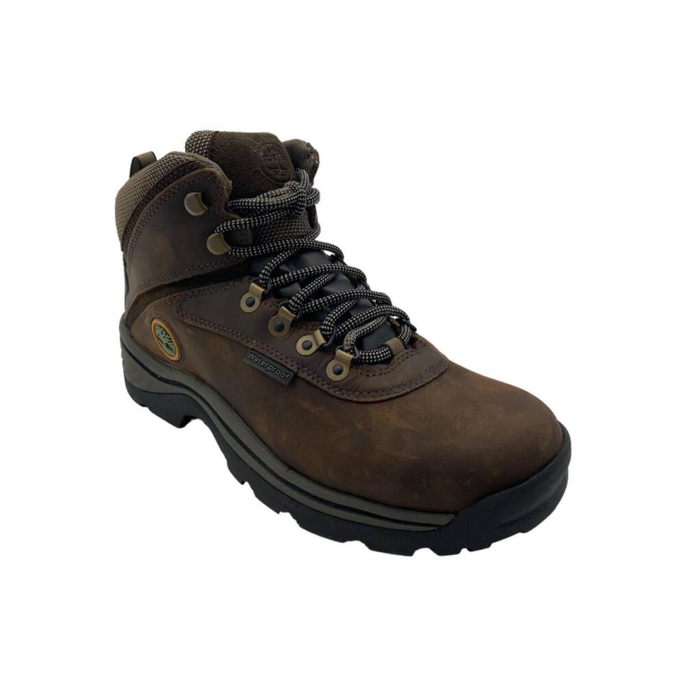 Timberland Men's Waterproof Trail Shoes White Ledge Medium Brown - Wide